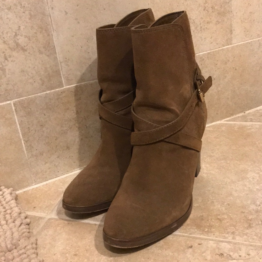 Tory Burch Suede Boots in brown